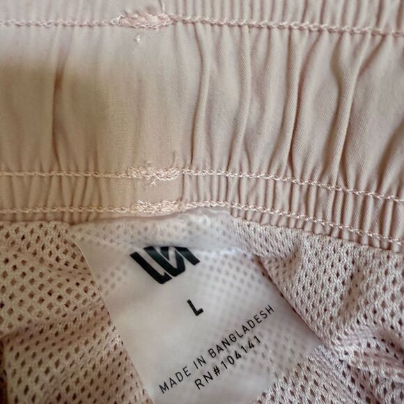 VRST Men's 5 Inch Everyday Woven Nylon Shorts-light pink relaxed fit sz L NWT - Picture 5 of 9